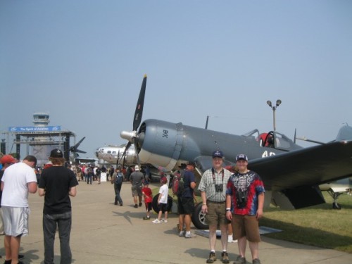 Ben and I in the Warbirds area