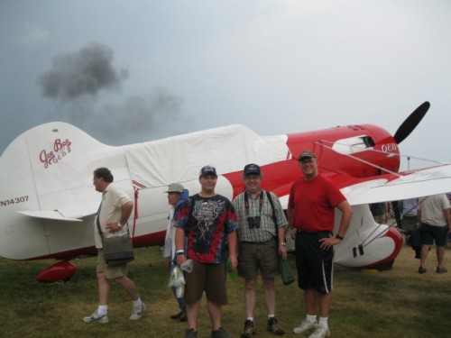 Ben, Dave, and I by the Gee Bee